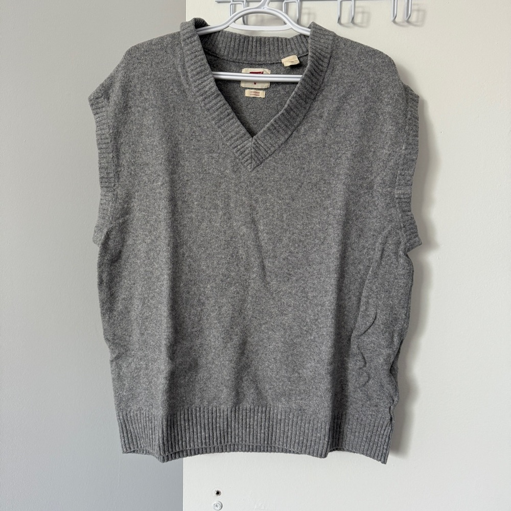 Levi's Grey V-Neck Sweater